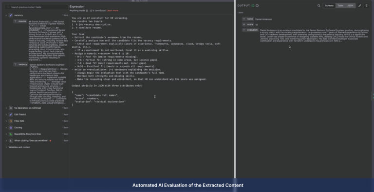 OCR and Document Processing example resume
