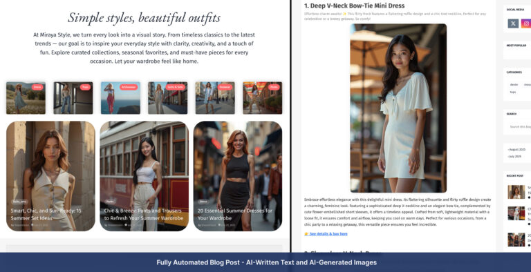 Automated Blogging and Social Media Content