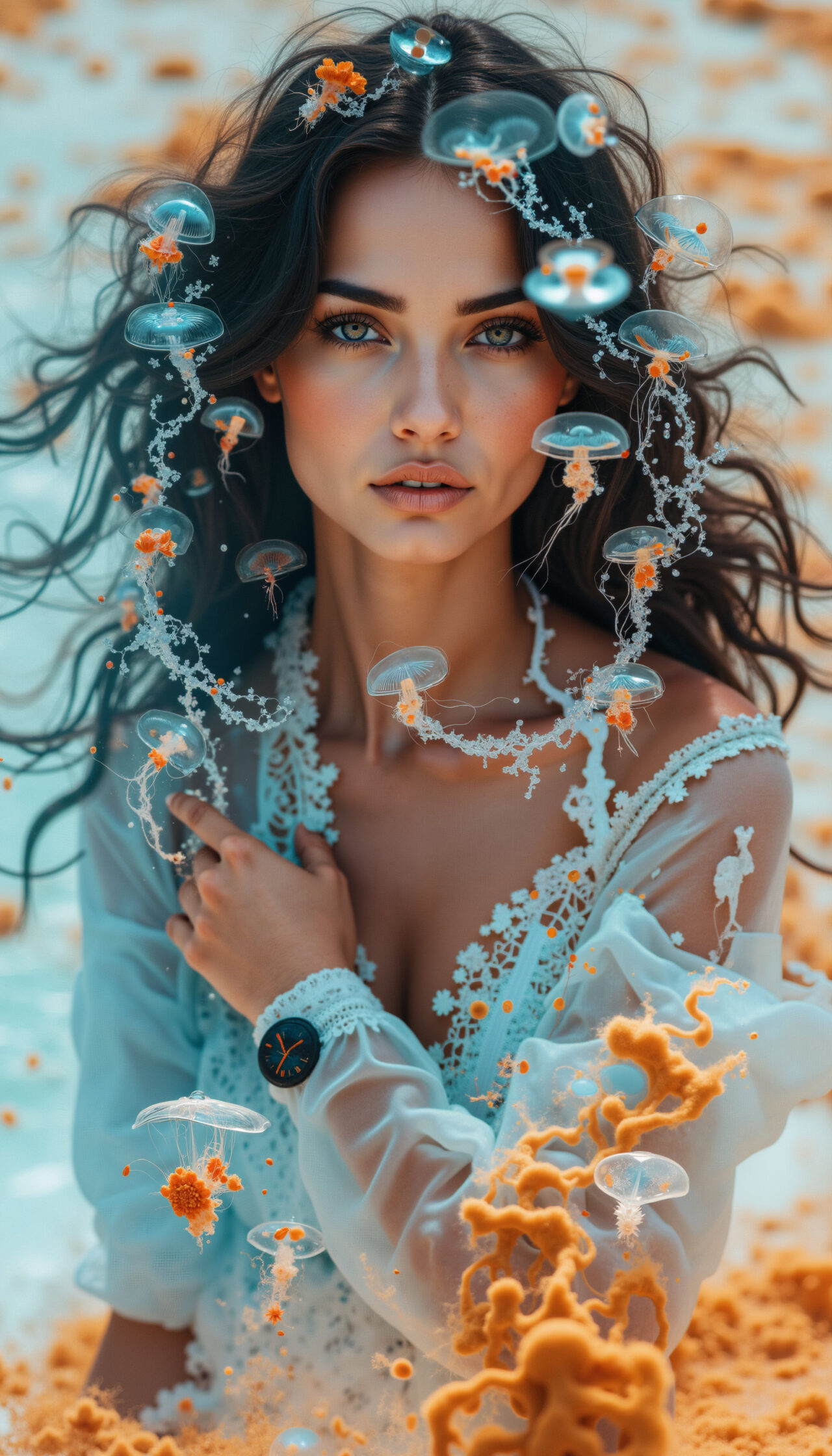 AI generated surreal desert landscape