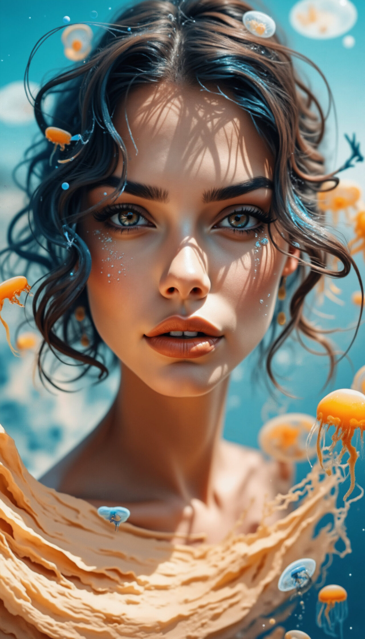 AI generated surreal desert landscape