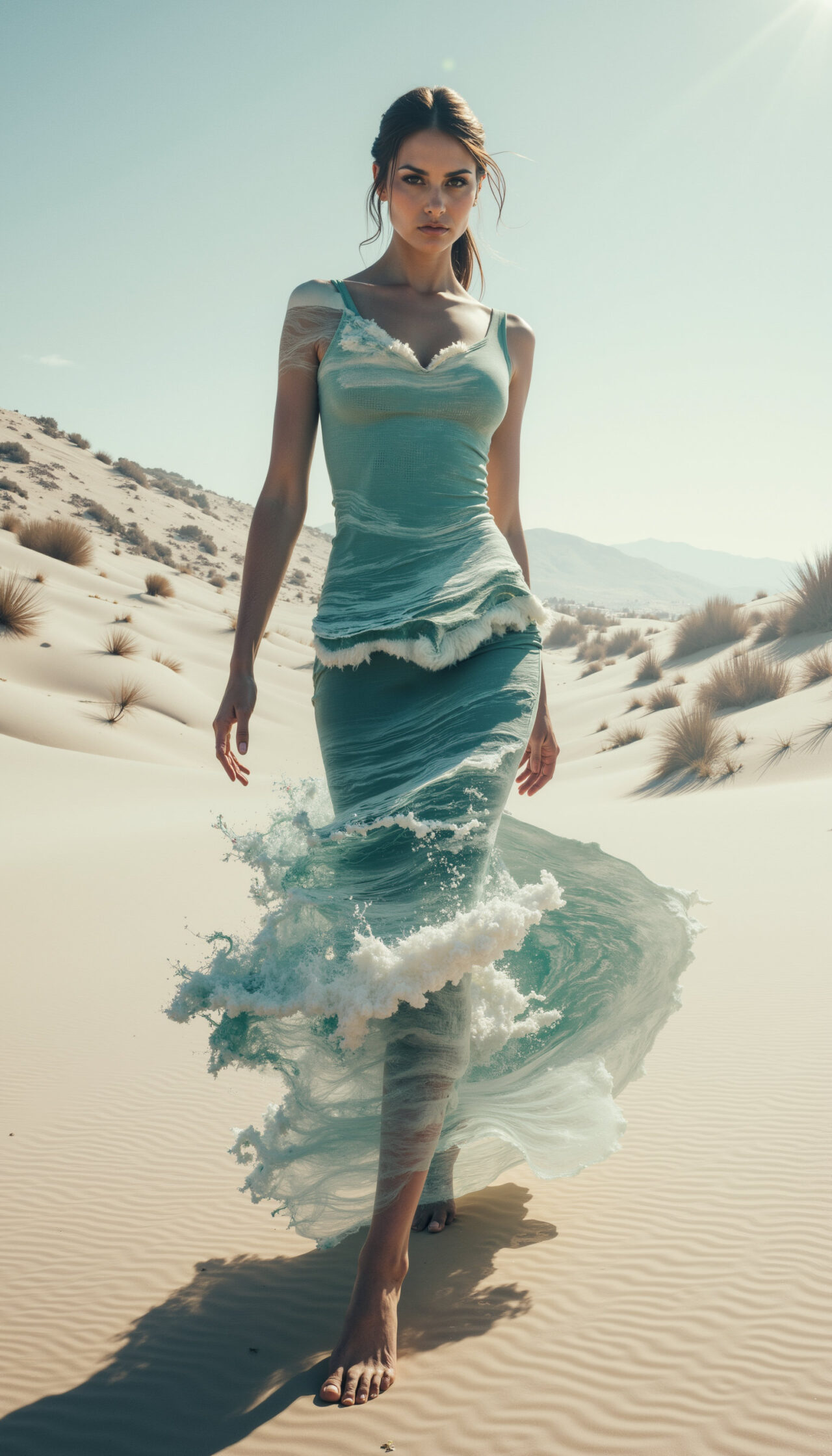 AI generated surreal desert landscape